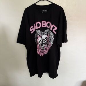 Sad Boyz Men’s Graphic Black T-Shirt